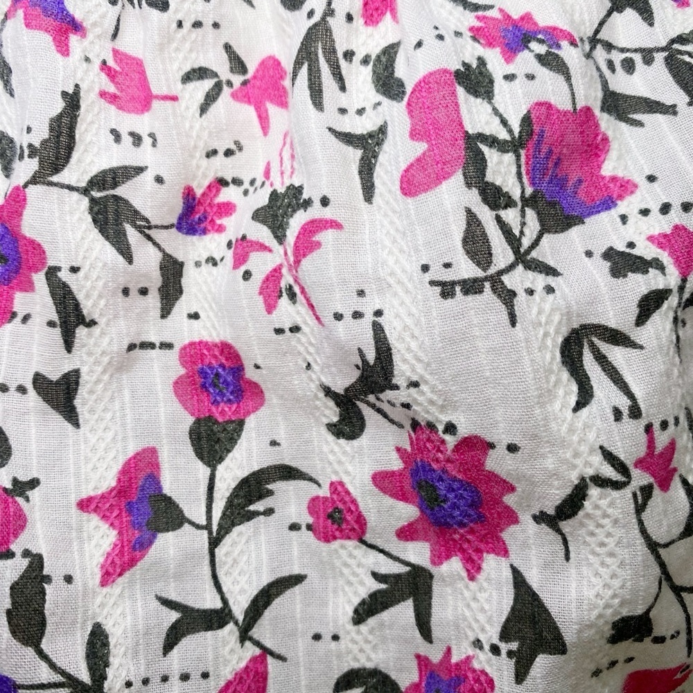 True Craft Pink and Black Floral Blouse - Picture 11 of 14